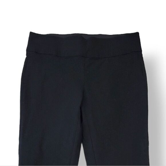 Rafaella Comfort Pull On Style Stretch Zippered Ankle Crop Pants in Black Size 4 - Picture 5 of 11